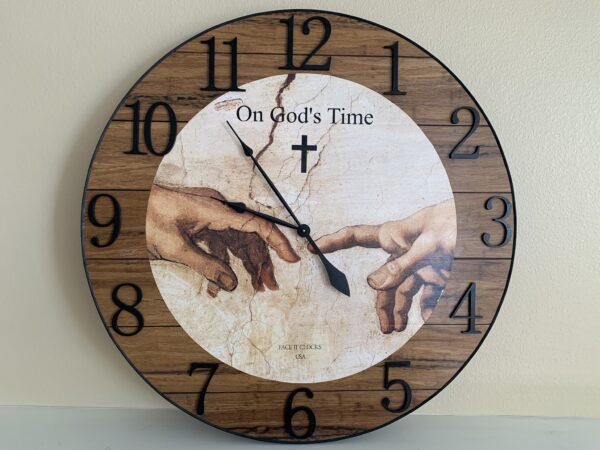 In God's Time (36" x 36") (raised numbers)