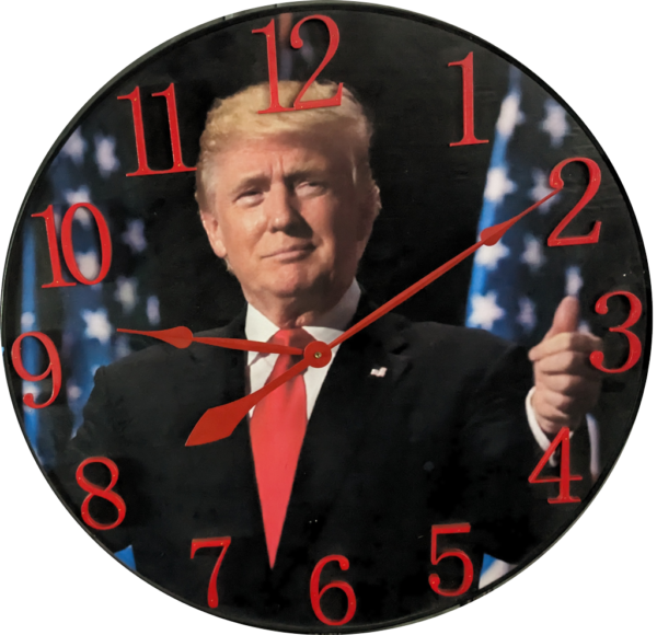 Trump Clock - Thumbs Up! (raised numbers)